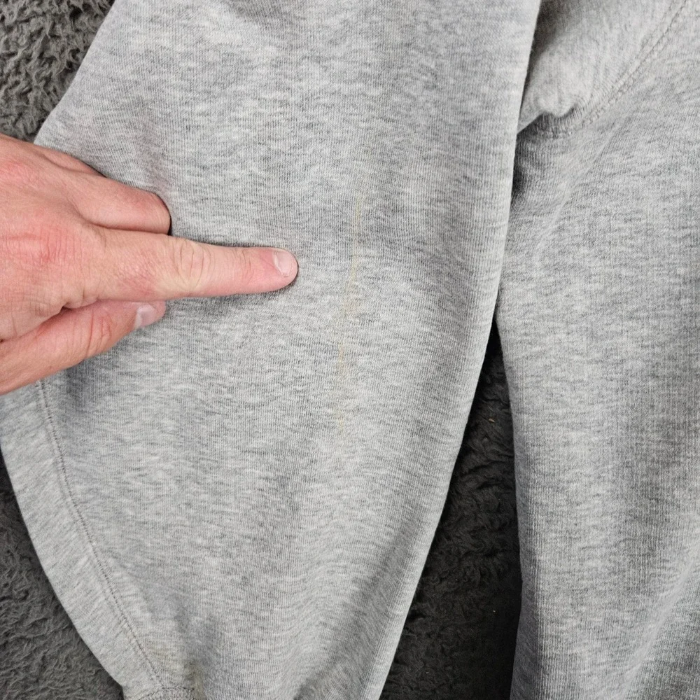 Jordan‎ Mens Full Zip Hoodie Heather Gray Embroidered Jumpman XL 459686-063